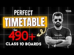 Perfect Timetable to get 490+ in Class 10 Boards 3 Months Strategy | CBSE 2025  | Shimon Sir