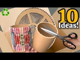 Transforming Cardboard & Waste Material: 10 Genius Recycling Ideas ♻️ I Make Many and Sell Them All!