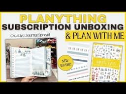 PLANYTHING NOVEMBER SUBSCRIPTION UNBOXING & PLAN WITH ME | WINTER DAYS | DUTCH DOOR CREATIVE JOURNAL