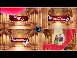 3D Best Wedding Anniversary video editing in Alight Motion | Best Marriage day wishes