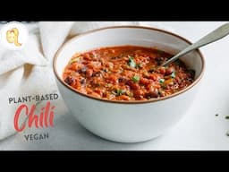 Plant-Based Chili Recipe | vegan, healthy, gluten-free