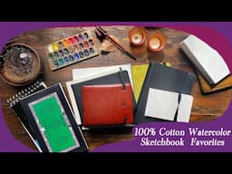 Favorite 100% cotton Sketchbooks 2024 flip through, affordable favorites