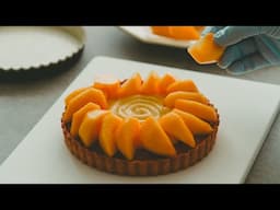 Persimmon & Custard Rum Fig Tart｜Ohyoo Cooking