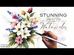 EXCLUSIVE: STUNNING Step-by-Step Watercolor Painting Tutorial & Craftamo Brush Launch Day!!