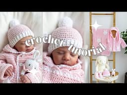 How to Crochet An EASY Two Toned Baby Hat 💞