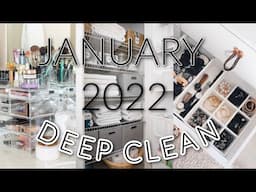 time to get my life together | January DEEP CLEAN and ORGANIZING