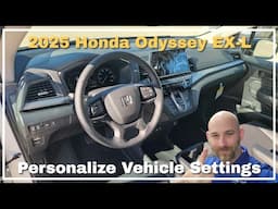 2025 Honda Odyssey EX-L Vehicle Settings