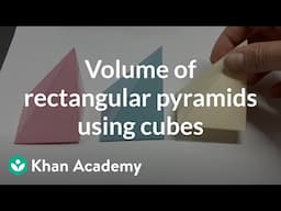 Volume of rectangular pyramids using cubes | Grade 7 (TX TEKS) | Khan Academy