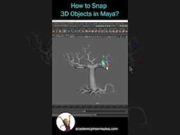 Quick Tips! Snap 3D Objects in Maya: Grid, Objects, and Curves