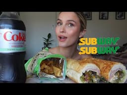 subway sandwich footlong MUKBANG!!!