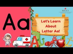 Letter Aa video for Kindergarten | let's learn the alphabet| Phonics letter Aa upper case lower case