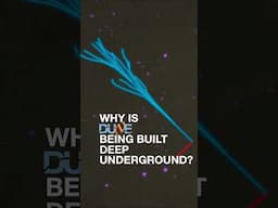 Why is DUNE being built deep underground? #dunescience