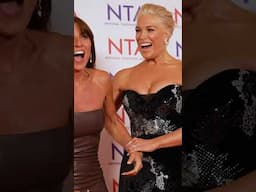 Hannah Waddingham celebrates with Davina McCall on the NTA red carpet | Good Housekeeping UK