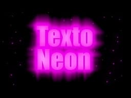 Video Aula Photoshop - Texto NEON