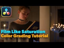 How to Get Cinematic Film Like Saturation | Davinci Resolve Tutorial