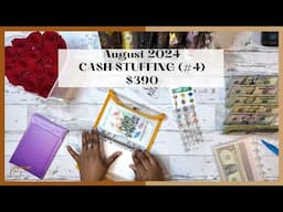 $390 CASH STUFFING | AUGUST 2024 | CHILDREN SAVINGS CHALLENGES | NEW MINI SAVINGS CHALLENGES