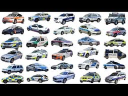 POLICE CARS: Collection of police cars from European countries  UK, France, Germany, Italy