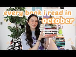 october reading wrap up!! 🎃