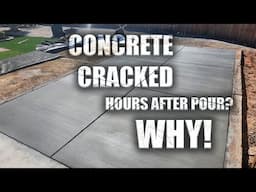 Concrete Driveway and Patio cracked hours after the pour.