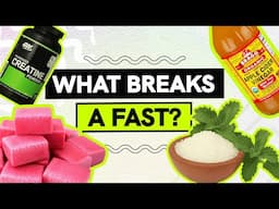 What Breaks a Fast and What Does NOT Break a Fast