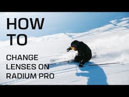 How to change your lens on Radium Pro goggles | Salomon