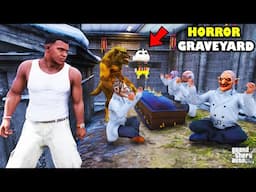 Franklin Went Inside THE HORROR GRAVEYARD In GTA 5 | SHINCHAN and CHOP