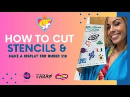 How to Cut Stencils and Make a Display for Under $10