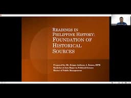 Readings in Philippine History: Foundation of Historical Sources