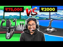 Rs 75,000 Flight Yoke VS Rs 2,000 Flight Joystick (Best Flight Simulators)