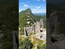 Mountains + castle = EPIC! 🏰🏔️ #castle #nature #outdoors #ruins #ancientruins