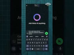 WhatsApp lo unna Meta AI meeku interviews preparation lo help chestundi!🚀