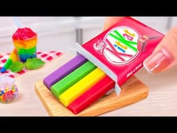 ASMR 미니 요리 🍫Satisfying Miniature Amazing KITKAT RAINBOW Chocolate Cake 🌈Bella Love Miniature Cooking