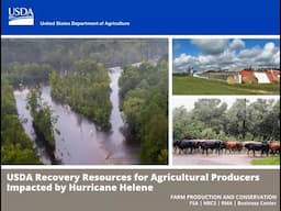 Briefing on Hurricane Resources for Hurricane Helene