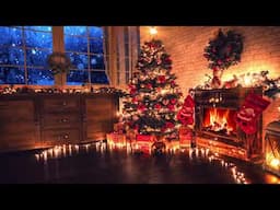 Soothing Magical Christmas Ambience with Music and Fireplace