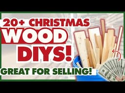 20+ Wood DIY Decor Projects for Christmas & Winter | Scrap Wood DIYS that SELL!