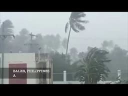 Pepito Storm footage at landfall, westpacwx