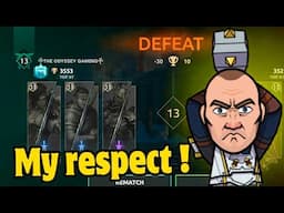 My respect to this Guy 🫡 He used 69% IQ During battle *KAOJI vs Odyssey* || Shadow Fight 4 Arena