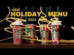 NEW! Starbucks Holiday Menu Items 2024