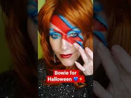 Bowie Inspired Halloween with About Face Beauty #aboutface #aboutfacebeauty #editorialmakeup #bowie