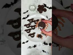 Easy Oreo Bats & Spiders #halloween #halloweentreats #mumhack