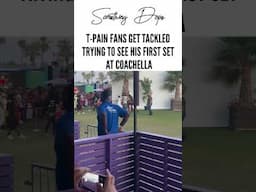 T-Pain’s 1st ever Coachella set! Fans Got Tackled trying to run through security to see him perform!