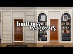 Builtins Makeover | How I Added Arches to our Builtin Bookshelves