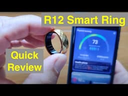 R12 Introductory Inexpensive Dress Smart Ring with Basic Health and Sports Features: Quick Review