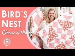 Everyone’s FLOCKING to this Gorgeous Vintage Quilt! 🐦 Bird's Nest Classic & Vintage Quilt 🪺