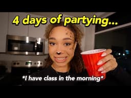 The Reality of College Halloween...*grwm + party vlog*