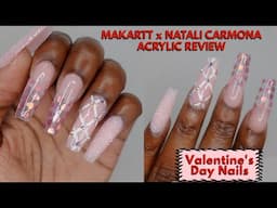 Makartt Monthly Nail Box  Makartt x Natali Carmona Acrylic Review | Valentine's Day Acrylic Nails