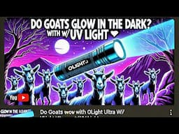 Do GOATS glow in the dark? They do with OLight Ultra w/UV light 🤣 Some things can’t be unseen 😳