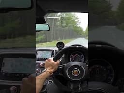 POV Driving the Abarth 595 Competizione - Full Throttle #shorts