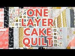 One Layer Cake Quilt Pattern: No Background Fabric Needed!