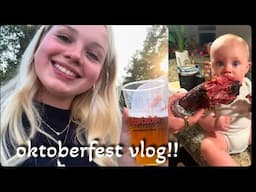 come to oktoberfest with me!! || vlog!